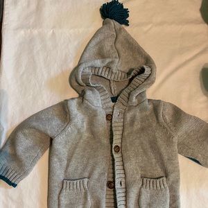 Gymboree hooded jacket with elbow patches